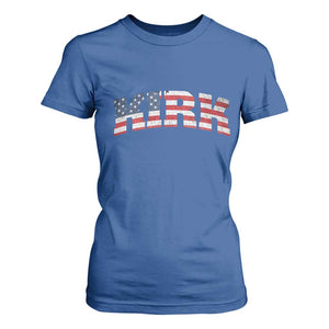 Kirk T Shirt For Women American Flag Charlie Kirk Last Name Surname Team TS10 Royal Blue Print Your Wear
