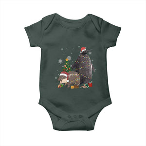 Christmas Pesto and Moo Deng Friendship Baby Onesie King Penguin Baby Hippo Viral Meme TS10 Print Your Wear