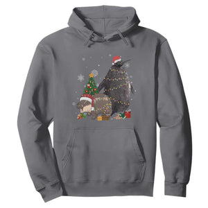 Christmas Pesto and Moo Deng Friendship Hoodie King Penguin Baby Hippo Viral Meme TS10 Charcoal Print Your Wear