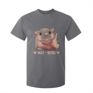 Funny Moo-Deng T Shirt For Kid Baby Pygmy Hippo Cute Zoo For Family Tee TS10 Charcoal Print Your Wear