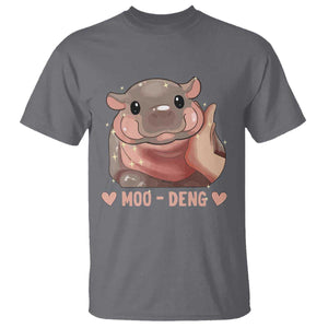 Funny Moo-Deng T Shirt Baby Pygmy Hippo Cute Zoo For Family Tee TS10 Charcoal Print Your Wear