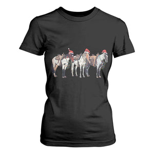 Horse Christmas T Shirt For Women Western Cowboy Cowgirl Howdy Country TS10 Black Print Your Wear