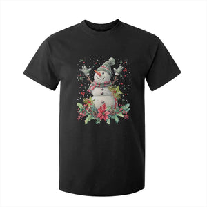 Christmas Snowman T Shirt For Kid Retro Winter Holiday Gift For Her TS10 Black Print Your Wear