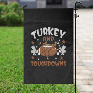 Thanksgiving Turkey And Touchdowns Football Season Garden Flag Game Day TS10 Print Your Wear