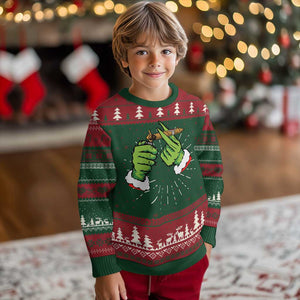 Pothead Ugly Christmas Sweater Cannabis Weed Adult Christmas Party TS10 Christmas Print Your Wear