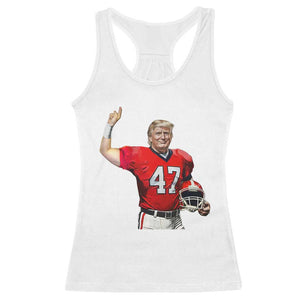 Trump Football Racerback Tank Top Vintage Sports Fan TS10 White Print Your Wear
