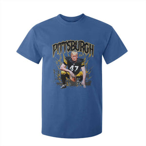 Vintage Pittsburgh T Shirt For Kid Retro Sports Fan Trump 47 Streetwear Bootleg TS10 Royal Blue Print Your Wear