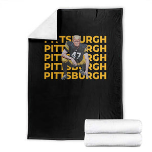 PFS Trump Football Throw Blanket Vintage Athletic Sports Fan Game Day TS10 Black Print Your Wear