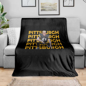 PFS Trump Football Throw Blanket Vintage Athletic Sports Fan Game Day TS10 Print Your Wear