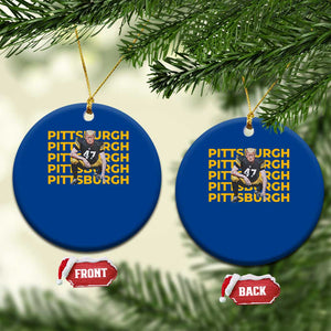 PFS Trump Football Ceramic Ornament Vintage Athletic Sports Fan Game Day TS10 1pc Blue Print Your Wear