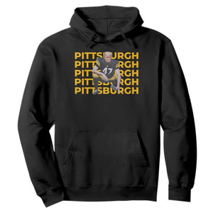 PFS Trump Football Hoodie Vintage Athletic Sports Fan Game Day TS10 Black Print Your Wear