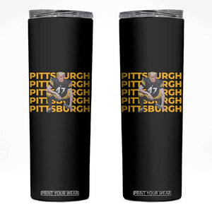 PFS Trump Football Skinny Tumbler Vintage Athletic Sports Fan Game Day TS10 Black Print Your Wear