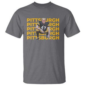 PFS Trump Football T Shirt Vintage Athletic Sports Fan Game Day TS10 Charcoal Print Your Wear