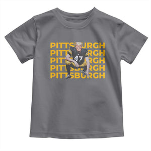 PFS Trump Football Toddler T Shirt Vintage Athletic Sports Fan Game Day TS10 Charcoal Print Your Wear