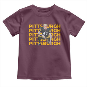 PFS Trump Football Toddler T Shirt Vintage Athletic Sports Fan Game Day TS10 Maroon Print Your Wear