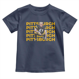 PFS Trump Football Toddler T Shirt Vintage Athletic Sports Fan Game Day TS10 Navy Print Your Wear