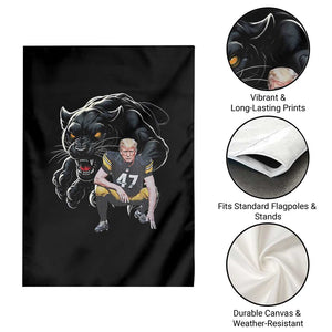 PFS Trump Football Garden Flag Vintage Athletic Sports Fan Mascot Game Day TS10 Print Your Wear