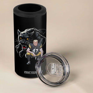 PFS Trump Football 4 in 1 Can Cooler Tumbler Vintage Athletic Sports Fan Mascot Game Day TS10 Print Your Wear