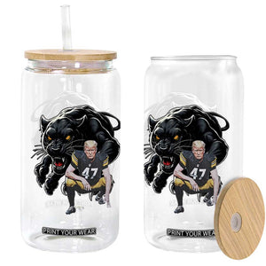 PFS Trump Football Glass Can Vintage Athletic Sports Fan Mascot Game Day TS10 Print Your Wear
