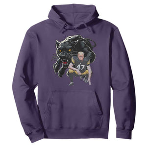 PFS Trump Football Hoodie Vintage Athletic Sports Fan Mascot Game Day TS10 Purple Print Your Wear