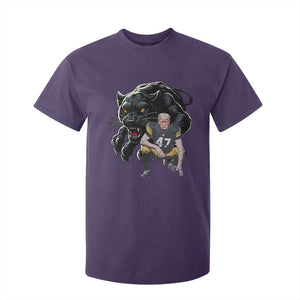 PFS Trump Football T Shirt For Kid Vintage Athletic Sports Fan Mascot Game Day TS10 Purple Print Your Wear