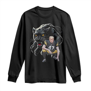 PFS Trump Football Long Sleeve Shirt Vintage Athletic Sports Fan Mascot Game Day TS10 Black Print Your Wear