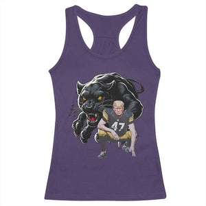 PFS Trump Football Racerback Tank Top Vintage Athletic Sports Fan Mascot Game Day TS10 Purple Print Your Wear