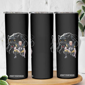 PFS Trump Football Skinny Tumbler Vintage Athletic Sports Fan Mascot Game Day TS10 Print Your Wear
