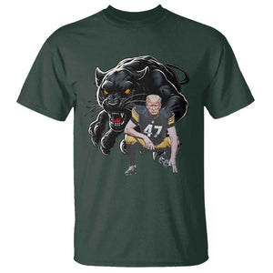 PFS Trump Football T Shirt Vintage Athletic Sports Fan Mascot Game Day TS10 Dark Forest Green Print Your Wear
