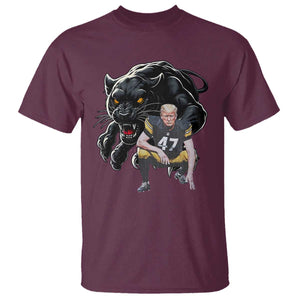 PFS Trump Football T Shirt Vintage Athletic Sports Fan Mascot Game Day TS10 Maroon Print Your Wear