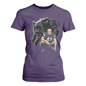 PFS Trump Football T Shirt For Women Vintage Athletic Sports Fan Mascot Game Day TS10 Purple Print Your Wear