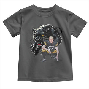 PFS Trump Football Toddler T Shirt Vintage Athletic Sports Fan Mascot Game Day TS10 Dark Heather Print Your Wear