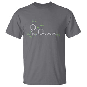 Marijuana T Shirt Cannabis Weed Pot Molecule THC Stoner Gift TS10 Charcoal Print Your Wear