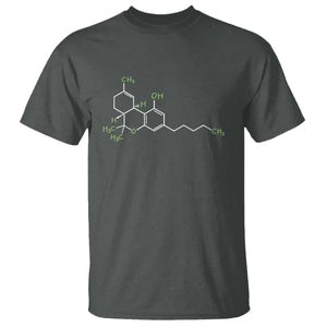 Marijuana T Shirt Cannabis Weed Pot Molecule THC Stoner Gift TS10 Dark Heather Print Your Wear