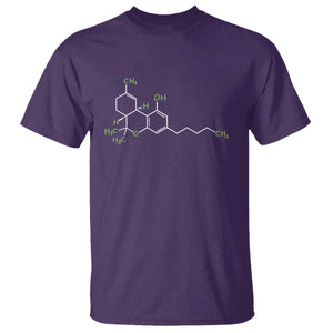 Marijuana T Shirt Cannabis Weed Pot Molecule THC Stoner Gift TS10 Purple Print Your Wear