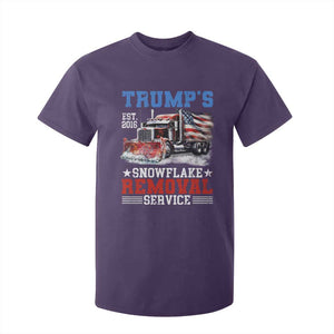 Support Trump T Shirt For Kid Funny Trump's Snowflake Removal Service 2024 US American Flag TS10 Purple Print Your Wear