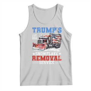 Support Trump Tank Top Funny Trump's Snowflake Removal Service 2024 US American Flag TS10 Ash Print Your Wear