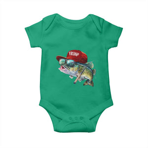 Trump Fishing Baby Onesie American Flag Bass Fish Fisherman TS10 Irish Green Print Your Wear