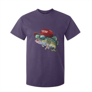 Trump Fishing T Shirt For Kid American Flag Bass Fish Fisherman TS10 Purple Print Your Wear