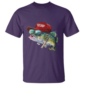 Trump Fishing T Shirt American Flag Bass Fish Fisherman TS10 Purple Print Your Wear