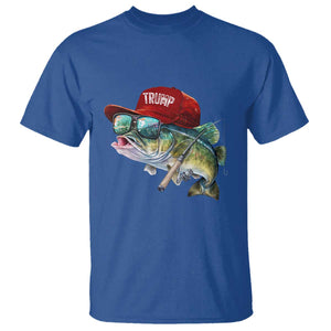 Trump Fishing T Shirt American Flag Bass Fish Fisherman TS10 Royal Blue Print Your Wear
