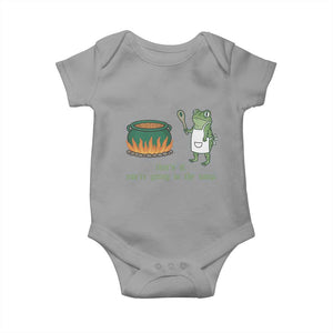 Funny Frog Baby Onesie Thats It You're Going In The Soup Weird Weirdcore Meme TS10 Sport Gray Print Your Wear