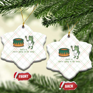 Funny Frog Ceramic Ornament Thats It You're Going In The Soup Weird Weirdcore Meme TS10 Print Your Wear