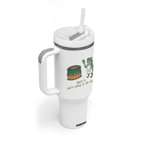 Funny Frog Tumbler With Handle Thats It You're Going In The Soup Weird Weirdcore Meme TS10 Print Your Wear