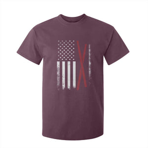 American Flag Drumsticks T Shirt For Kid USA Drummers Vintage Drum Sticks TS10 Maroon Print Your Wear