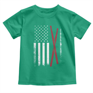 American Flag Drumsticks Toddler T Shirt USA Drummers Vintage Drum Sticks TS10 Irish Green Print Your Wear