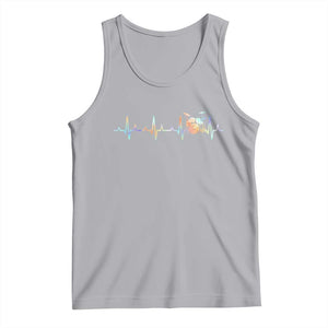 Drums Heartbeat Tank Top Drummer Percussionist Silhouette TS10 Athletic Heather Print Your Wear