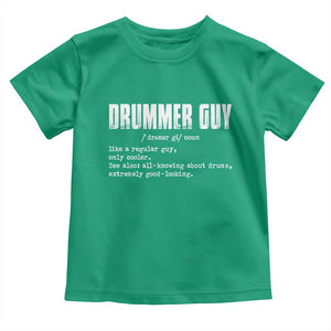 Funny Drummer Guy Toddler T Shirt Definition Vintage Drums Drumming TS10 Irish Green Print Your Wear