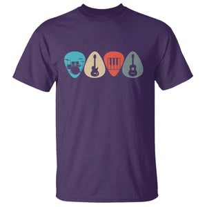 Guitar Pick T Shirt Retro Music Instrument TS10 Purple Print Your Wear