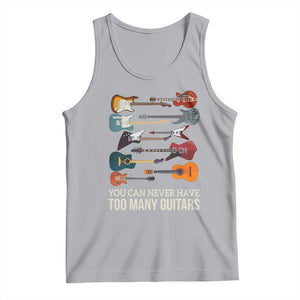 Funny Guitarist Tank Top You Can Never Have Too Many Guitars Vintage Guitar Lineup TS10 Athletic Heather Print Your Wear